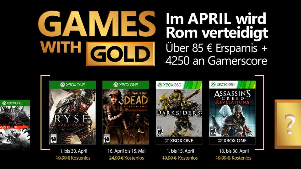 Апрельский набор Xbox Games with Gold довольно хорош Апрельский набор Xbox Games with Gold довольно хорош