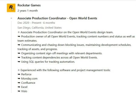 Слух: разработчик из Rockstar Games намекнул, что работал над GTA 6 Слух: разработчик из Rockstar Games намекнул, что работал над GTA 6