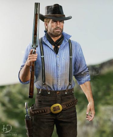 Художник создал высококачественные 3D-модели героев Red Dead Redemption Художник создал высококачественные 3D-модели героев Red Dead Redemption