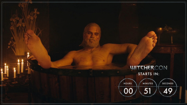Перед WitcherCon стартовала трансляция с Геральтом в бадье — EcoGamer Перед WitcherCon стартовала трансляция с Геральтом в бадье