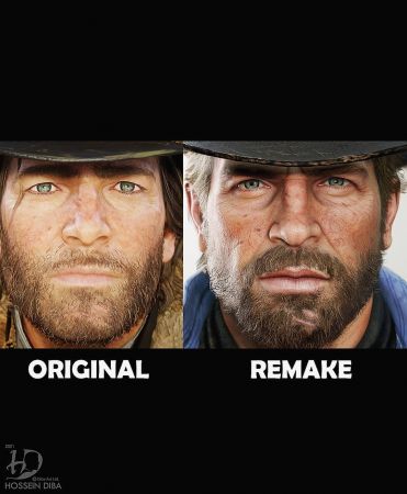 Художник создал высококачественные 3D-модели героев Red Dead Redemption Художник создал высококачественные 3D-модели героев Red Dead Redemption