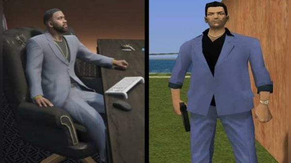 Пасхалка: костюм Франклина в GTA Online отсылает к GTA Vice City Пасхалка: костюм Франклина в GTA Online отсылает к GTA Vice City