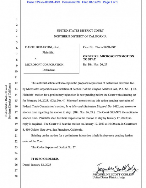 Microsoft просит суд остановить рассмотрение жалобы игроков на покупку Activision — EcoGamer Microsoft просит суд остановить рассмотрение жалобы игроков на покупку Activision — EcoGamer