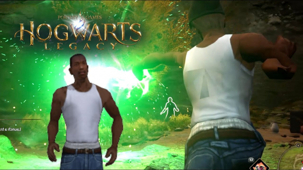 Моддер добавил CJ из GTA San Andreas в Hogwarts Legacy Моддер добавил CJ из GTA San Andreas в Hogwarts Legacy