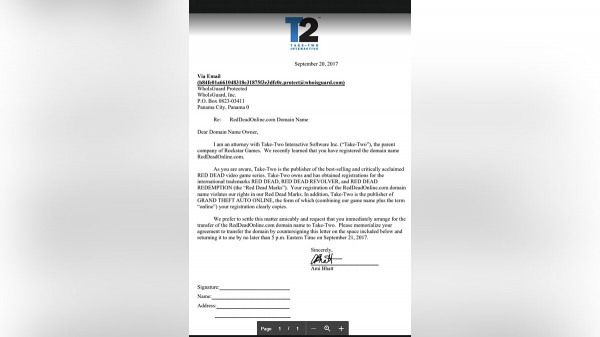 Слух: Take-Two потребовала передать права на домен GTA6.com до 26 октября Слух: Take-Two потребовала передать права на домен GTA6.com до 26 октября