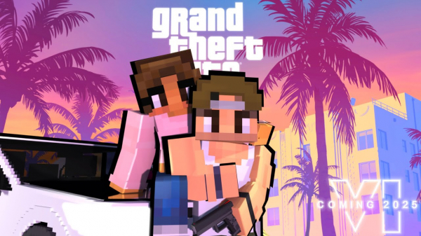 На видео показали, что если бы в GTA 6 была графика как в Minecraft На видео показали, что если бы в GTA 6 была графика как в Minecraft