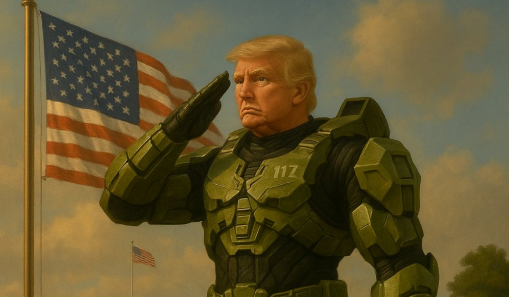 Белый дом показал Дональда Трампа в образе Мастера Чифа из Halo в честь конца «консольных войн» Белый дом показал Дональда Трампа в образе Мастера Чифа из Halo в честь конца «консольных войн»