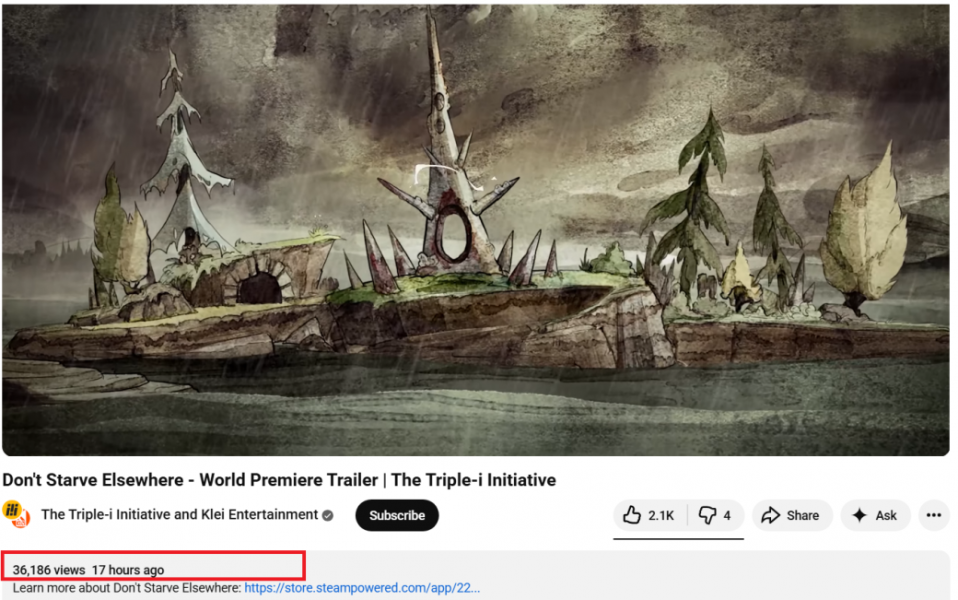 Премьера Donʼt Starve Elsewhere стала самым популярным трейлером на Triple-i Initiative Галерея Премьера Donʼt Starve Elsewhere стала самым популярным трейлером на Triple-i Initiative - 3 фото